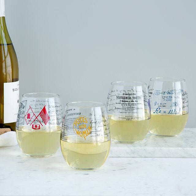 Win these stemless Wine Glasses