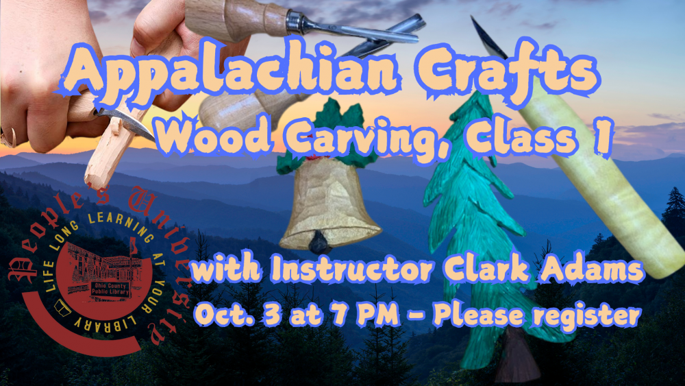 People's University Appalachian Crafts: Wood Carving, Class 1