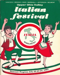 First Wheeling Italian Festival program, 1983.