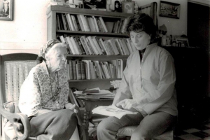 Marion with her patient and good friend, Dorothy Day.